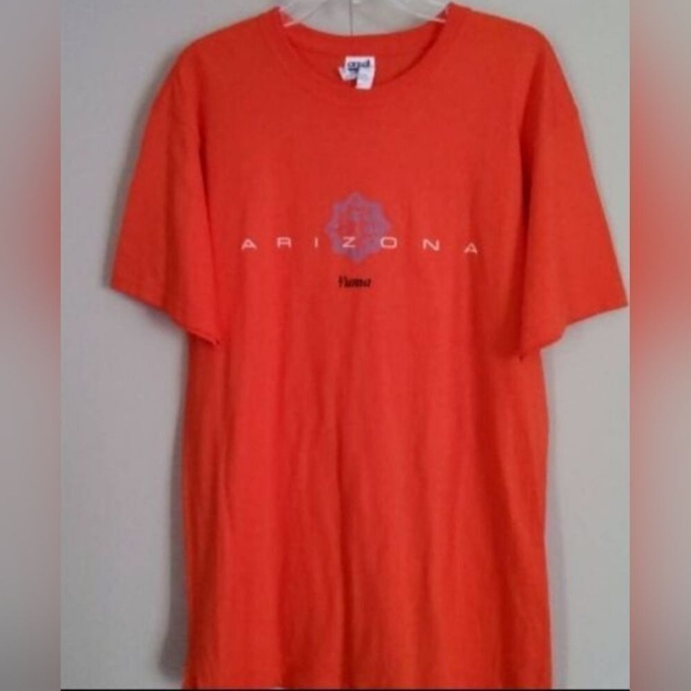 E58 Yuma Arizona Bright Orange Short Sleeve Logo T shirt